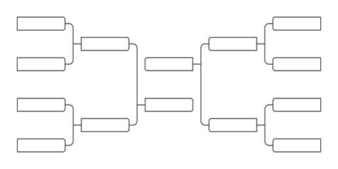 8 Team Tournament Bracket Template