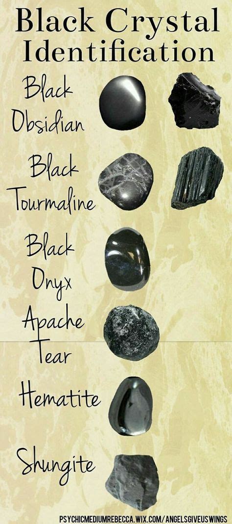 8 Types of Black Healing Stone Pebbles