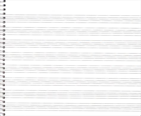 8 stave music lyric notebook composition Reader