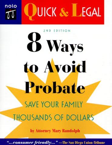 8 ways to avoid probate 2nd ed quick and legal series Kindle Editon