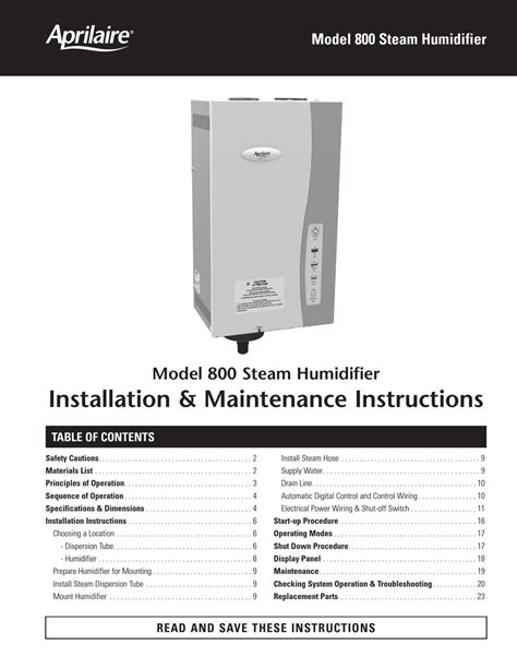800 installation manual pdf Kindle Editon