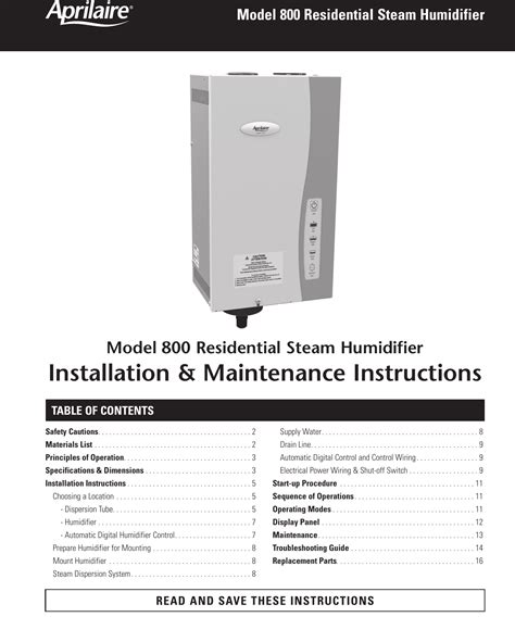 800 installation manual pdf Kindle Editon