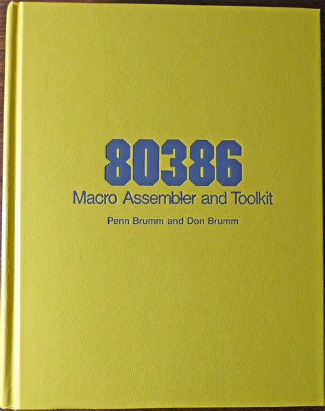 80386 Macro Assembler and Toolkit Doc