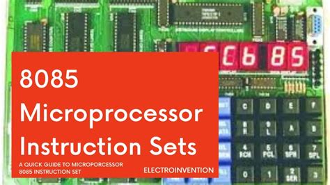 8085 microprocessor instruction set with example Doc