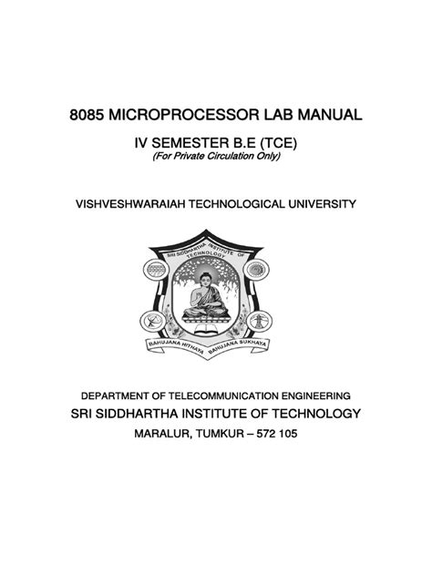 8085 microprocessor lab manual Kindle Editon