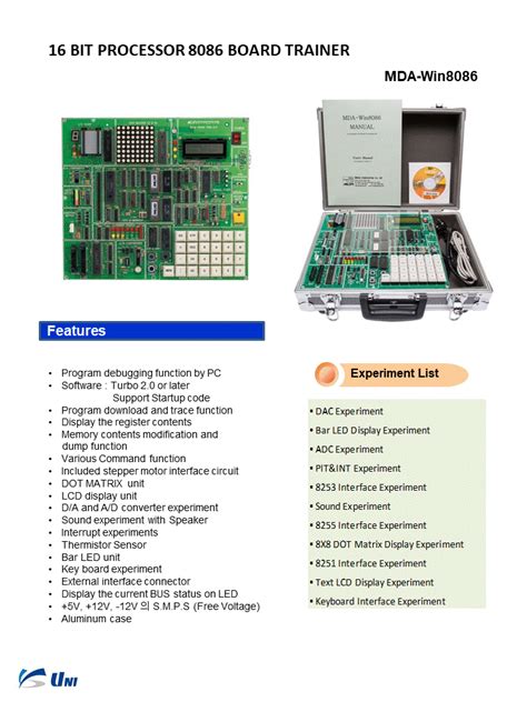 8086 kit lab manual pdf PDF