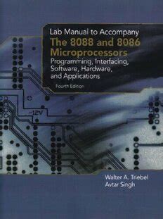 8088 microprocessor lab training manual pdf Kindle Editon