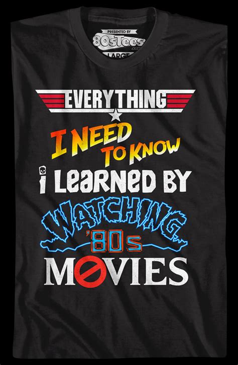 80s Movie T Shirts: The Ultimate Throwback Accessory