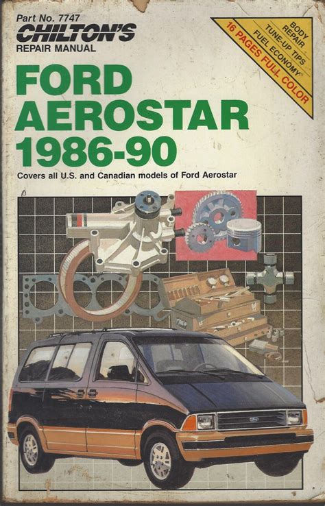 89 ford aerostar repair manuals Doc