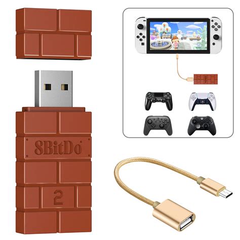 8bitdo adapter 2 with joy cons