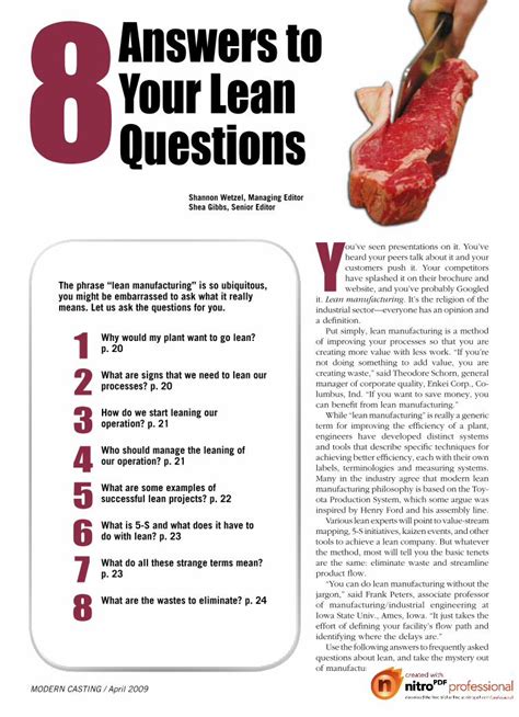 8questions Answers To Your Lean Flowvision Epub