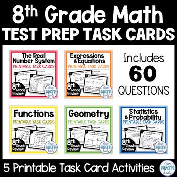 8th Grade Math End Of Year Printable Test