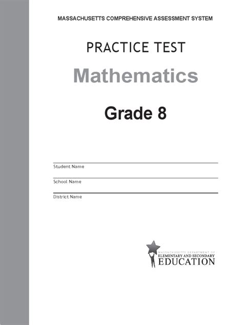 8th Grade Math Pretest Ebook PDF