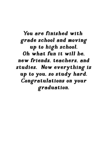 8th grade graduation messages from parents