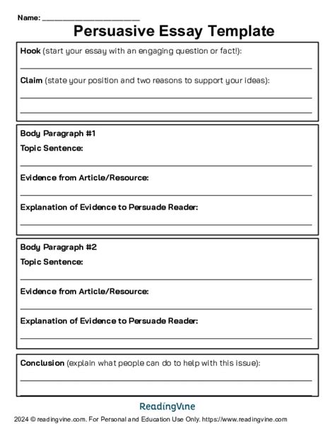 8th grade persuasive essay outline Epub