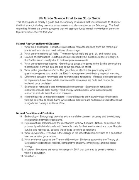 8th grade science holt study guide Doc
