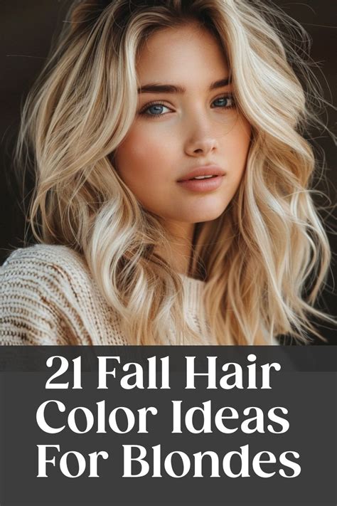 9 Fall Blonde Hair Color Ideas That Will Make You Fall in Love with Autumn