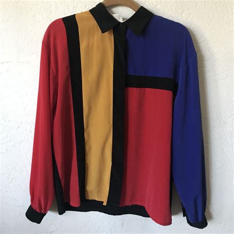 90's Color Block Shirt: A Blast from the Past with a Modern Twist