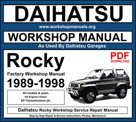 90 DAIHATSU ROCKY REPAIR MANUAL Ebook PDF