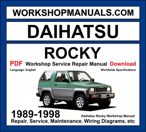 90 DAIHATSU ROCKY REPAIR MANUAL Ebook PDF