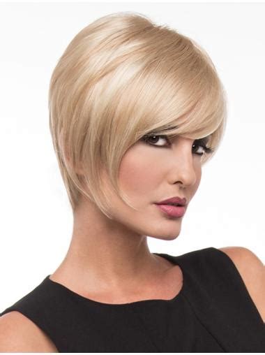 90.3% Salon Stylists Recommend: Chin Length Straight Blonde Exquisite Layered Wigs