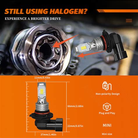 9006 led headlight bulb