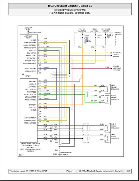 93 caprice wiring diagram Doc