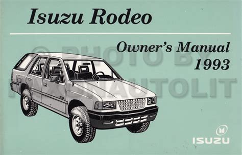 93 isuzu rodeo diesel manual Reader