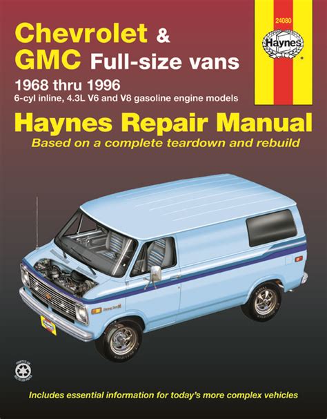 94 chevy g20 van repair manual Kindle Editon