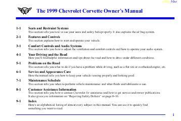 94 corvette owners manual Kindle Editon