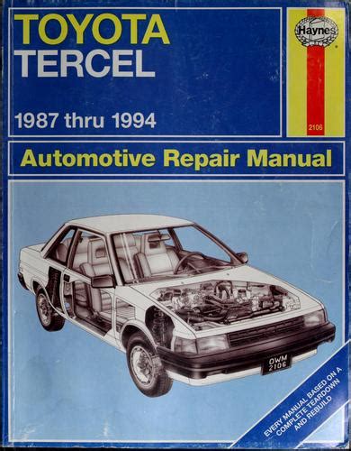 94 tercel repair manual download free Reader