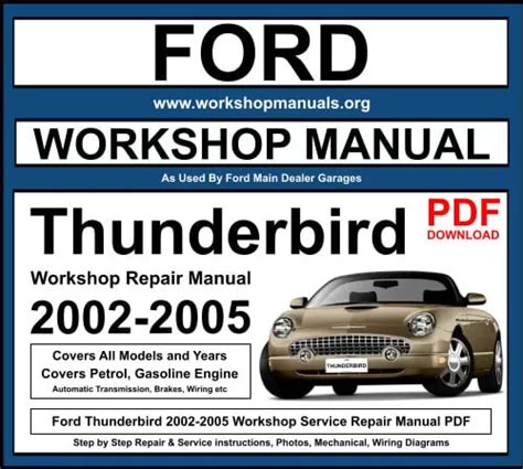 95 ford thunderbird repair manual pdf PDF