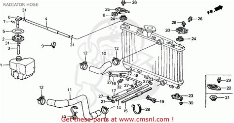 95 honda civic cooling system diagram Doc