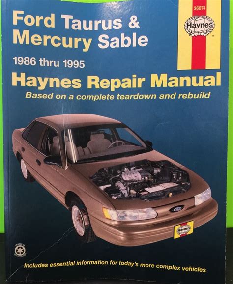 96 ford taurus repair manual PDF