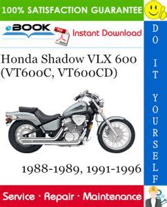 96 honda shadow 600 vlx service manual Epub