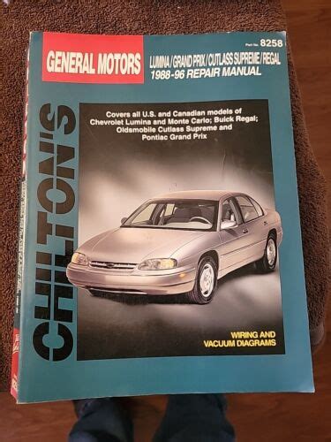 96 lumina repair manual Doc