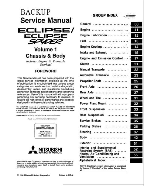 97 mitsubishi eclipse service repair manual pdf Reader