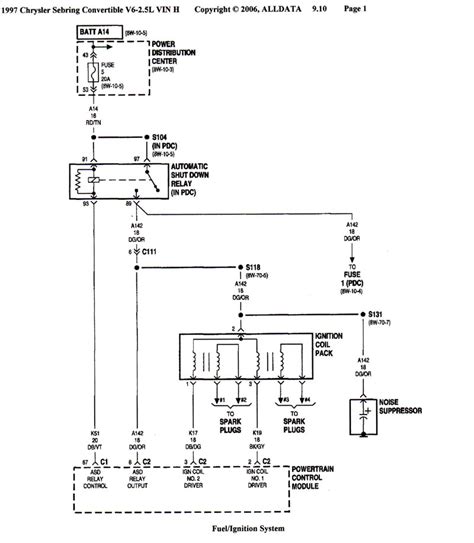 97 sebring ignition wiring Reader