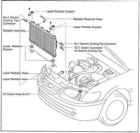 97 toyota camry engine radiator hoses diagram Reader