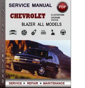 98 blazer service manual PDF