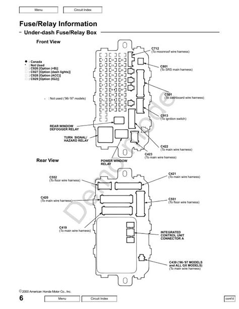 98 civic fuse box layout Kindle Editon