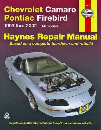 99 chevy camaro v6 maintenance manual Epub