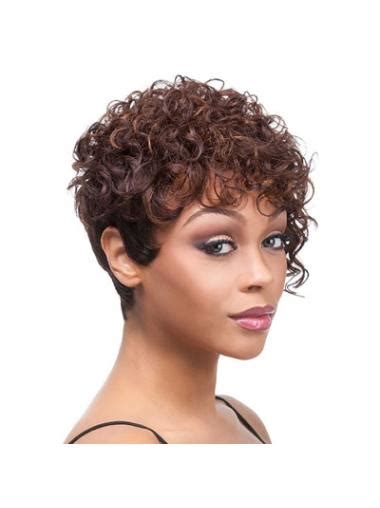 9999 Tempting Auburn Curly Short African American Wigs for 2025