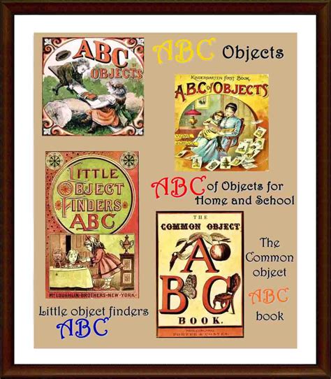 A B C of Objects for Home and School ABC of Objects Little Object Finders ABC The Common Object ABC Book 4 Books of Children Picture Books OBJECT Collection
