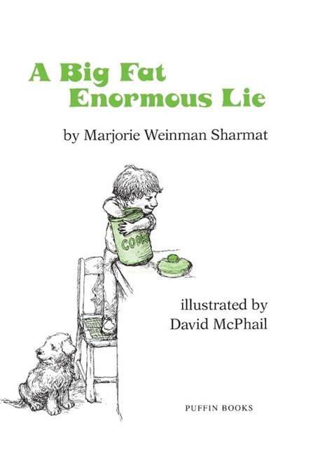 A Big Fat Enormous Lie [Paperback] by Sharmat, Marjorie Weinman; McPhail, David Ebook Kindle Editon