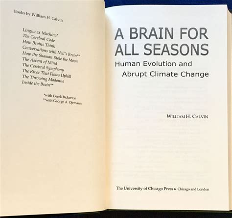 A Brain for All Seasons Human Evolution and Abrupt Climate Change PDF