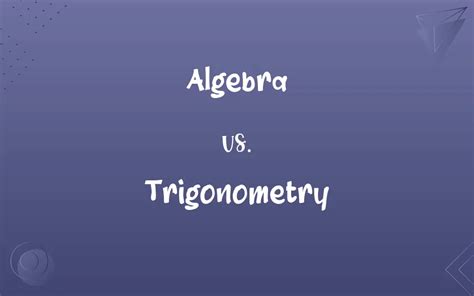 A Bridge Between Algebra and Trigonometry: