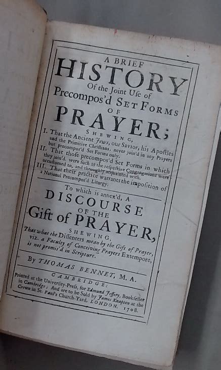 A Brief History of the Joint Use of Precomposd Set Forms of Prayer ... to Which Is Annexd PDF