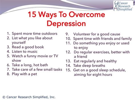 A Cancer Patient's Guide to Overcoming Depression & PDF