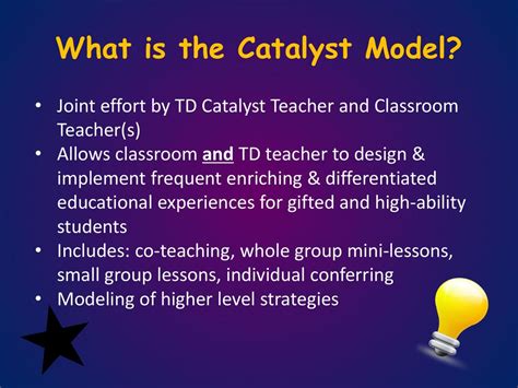 A Catalyst for Academic Achievement